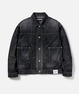 24SS　サイズL 　ブラック　WASHED LIGHTWEIGHT DENIM JACKET　241SPNH-JKM04　ネイバーフッド　neighborhood　NEIGHBORHOOD　