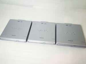 SONY ソニー 外付けCD-RW/DVD-ROMドライブ 　 PCGA-CRWD1/PCGA-CRWD2　3個まとめて　通電未確認【ジャンク】