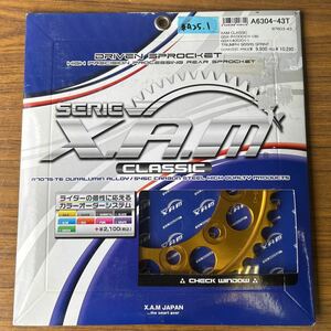 GSXR1000 01~08 GSX1400 トライアンフ955 XAM製　クラッシック　リアスプロケット　新品　530-43T (#925.1)