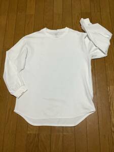 GU FUNCTIONAL MATERIAL DRY 長袖 Tシャツ 白 Sサイズ 中古品 送料230円