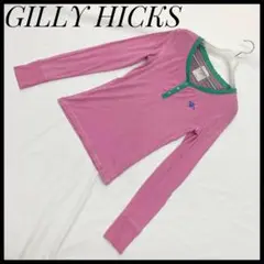 GILLY HICKS  ピンク　長袖　カットソー　かわいい　春物