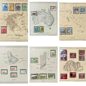 レア 世界の切手 48か国 未使用 コレクション セット ビンテージ アンティーク ゴッホ 中国人民郵政 パンダ Stamp Sets of All Nations
