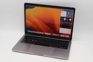 充放電86回 中古良品 2K対応 13.3型 Apple MacBook Pro A2159 2019(Touch Bar)グレー macOS Ventura 八世代 i7-8557U 16GB NVMe 256GB-SSD