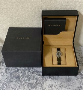 BVLGARI ブルガリ 時計 B-Zero1 BZ22S 黒文字盤 レディース クォーツ 　ベルト切れ　現状品　【a147586】