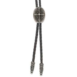 クロムハーツ Chrome Hearts BOLOTIE OVALTINY/タイニークラシックループタイ レザーネックレス 中古 SJ02