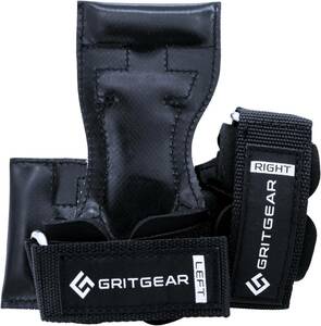 GRITGEAR パワーグリップ ホワイト　【元プロアスリートの理学療法士監修】 筋トレ 握力補助 懸垂 滑り止め ラットプルダウン デッドリフト