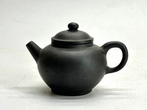 中国 古玩 朱泥 急須 黒 煎茶器 煎茶道具