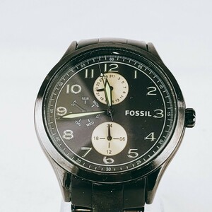 【動作品】FOSSIL フォッシル BQ2517 腕時計 アナログ 3針 黒文字盤 レディース 時計 とけい トケイ アクセサリー ヴィンテージ レトロ