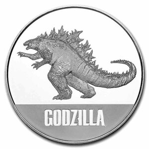 「ゴジラvsコング」ゴジラ銀貨 1オンス 2100-06-2021-godzilla