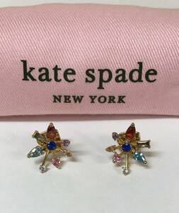 【保存袋付き】kate spade ケイトスペード ファイヤーワーク 花火モチーフ スタッド ピアス