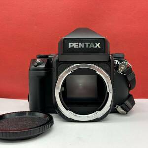 ◆ 【防湿庫保管品】 PENTAX 67II ボディ 中判フィルムカメラ 動作確認済 シャッター、露出計OK ペンタックス 