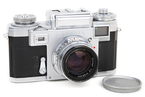 【美品】ツァイス/zeiss ikon contax III シルバー カメラボディ +Sonnar 50mm f2 シルバー