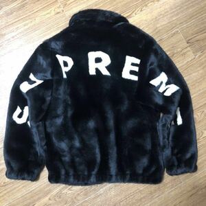 Supreme faux fur bomber jacket 黒 S ファー ジャケット