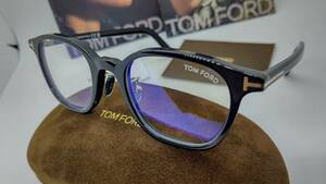 トムフォード 眼鏡 ブルーカットレンズ 送料無料 税込 新品 アジアンモデル TF5858-D-B 001 ブラックカラー