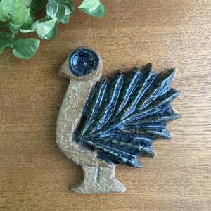 Gabi Citron-Tengborg 小鳥の陶板 北欧ビンテージ 北欧雑貨 検索　リサラーソン　JIE ウプサラエクビー グスタフスベリ
