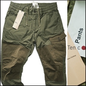 新品6万 【 TEN C / テンシー 】イタリア製/Pants/高密度ナイロンxULTRA SUEDE素材/ミリタリーカーゴパンツ46/78‐90㎝相当/