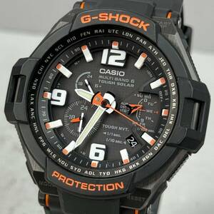 極美品 箱説タグ付G-SHOCK GW-4000-1AJF グラビティマスター スカイコックピット タフソーラー 電波受信 電波ソーラー マルチバンド6