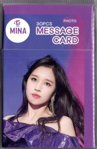 韓国　K-POP ☆TWICE トゥワイス　MINA ミナ☆メッセージカード　MESSAGE CARD 30PCS　