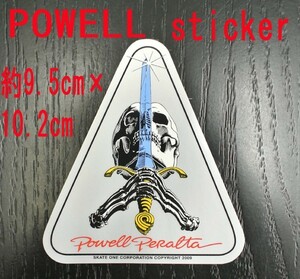 POWELL PERALTA/パウエルペラルタ SKULL&SWORD STICKER/ステッカー シール スケボー