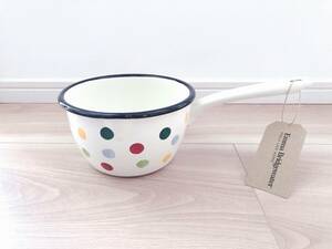 ■Emma Bridgewater / エマ・ブリッジウォーター■ポルカドットの琺瑯ソースパン 16cm Polka Dot Medium Enamel Cooking Pot■新品・未使用