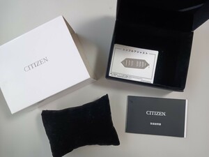 CITIZEN フォルマ 腕時計の純正ボックスと H415用のトリセツ 説明書