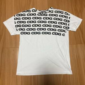 ■美品 正規品■コムデギャルソン CDG エアライン ハンドプリント Tシャツ■L■AD2018■GOOD DESIGN SHOP■