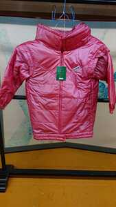 新品 ママコート 6 ピンク系 袖付き ジャケット付き ピンク　中綿ジャケット コート 防寒着 マタニティ 抱っこ オンブ赤ちゃん　身丈80