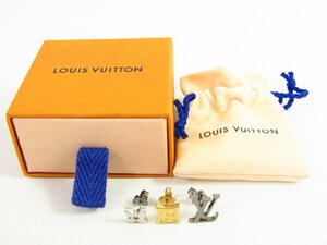 LOUIS VUITTON ルイ・ヴィトン M00530 モノグラム ブルック LV ピアス 3個セット 箱・保存袋付き ▼SB4789