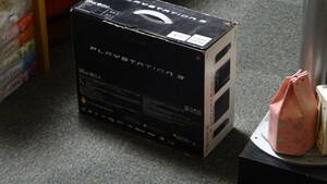 未使用 PS3 プレステ3 本体 初期型 CECHB00 20GB クリアブラック PS/2規格ディスク対応 ソニー SONY 箱説付