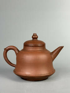 中国煎茶道具　中国宜興　款　蓋在銘　景泰　朱泥　急須　紫砂壺　唐物　茶壺　茶道具