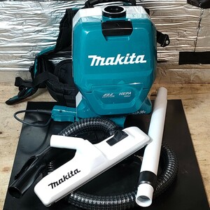 送料無料！ 中古美品 マキタ makita 36V(18V+18V) 充電式背負クリーナ VC261D 本体のみ ノズル・ホース付 コードレス