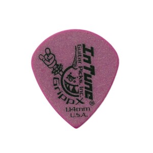 ギターピック 12枚 セット インチューンギターピック GrippX-XJJ 1.14mm DGP4-C114 Purple In Tune Guitar Picks