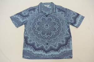 TENDERLOIN PAISLEY SHT S/S★テンダーロイン ペイズリー 半袖 シャツ サイズS ブルー ブルー系 国内正規品 美品