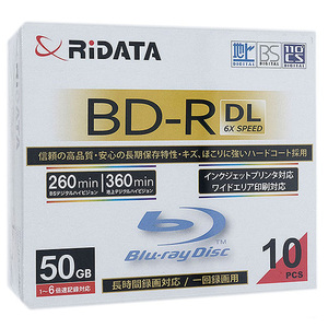 RiTEK ブルーレイディスク RIDATA BD-R260PW 6X.10P SC A BD-R DL 6倍速 10枚組 [管理:1000014496]