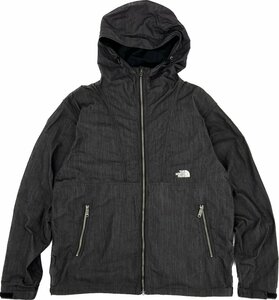 THE NORTH FACE ノースフェイス 「ナイロン デニム コンパクト ジャケット」 シェル マウンテンパーカ NP22136 XL ブラック 定価￥22,000-