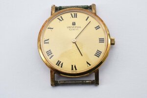 稼働品 ユニバーサルジュネーブ ラウンド ゴールド 542109 手巻き メンズ 腕時計 UNIVERSAL GENEVE