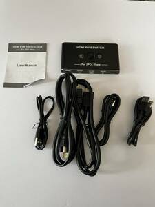 「一円スタート」HDMI　KVM　SWITCH＋HUB「１円」 GOS01_1178