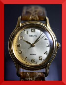 セイコー SEIKO スピリット SPIRIT クォーツ 3針 1F21-1B3A 女性用 レディース 腕時計 x696