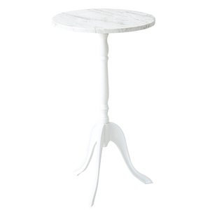 サイドテーブル 丸テーブル ソファサイドテーブル おしゃれ 大理石風 木目調 モルタル風 マーブル NAG-3102MB