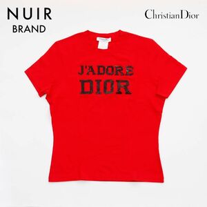 クリスチャンディオール Christian Dior 半袖Ｔシャツ ロゴ レッド