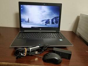 ほぼ美品 HP ProBook 450 G5 Core i5 第８世代 (8250U)◆メモリ8GB◆M.2 SSD256GB◆15.6インチ Full HD 動作品 Win10 Office2021 laptop 