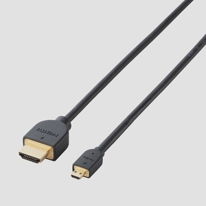 送料無料★エレコム micro HDMI ケーブル 1.5m 4K × 2K対応 ブラック DH-HD14EU15BK