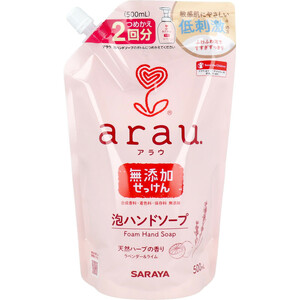 まとめ得 arau.(アラウ)泡ハンドソープ 詰替用 500mL (2回分) x [15個] /k