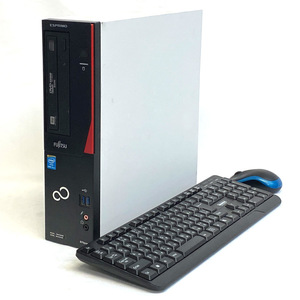 富士通D583＜パソコンセット＞Corei5-4570・DVD・8GB・爆速新品SSD256GB・Win10・Office2019・無線LAN・美品USBキーボードと新品無線マウス