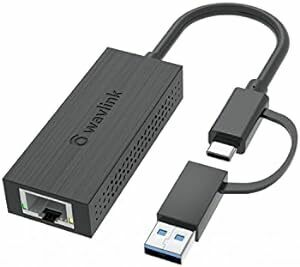WAVLINK usb lan USB-C 有線LANアダプター/USB-C USB-A 2in1 LAN変換コンバーター/RJ4