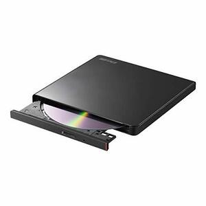 BUFFALO ポータブルDVD/CDドライブ USB2.0規格(USB3.0ポート搭載のパソコンでも利用可能) 国内メーカー Window/M