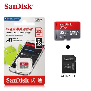 ★ SanDisk micro SD カード 32GB SDHC Class10 (速度 最大120MB/秒 高速) マイクロSD カードアダプタ付き