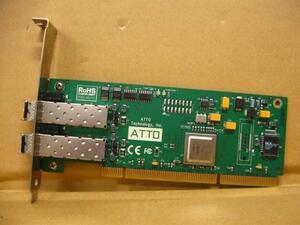 ▽ATTO FC-42XS 4Gbps ファイバーチャネル HBA Dual PCI-X 中古