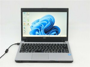 中古/13.3型　1600X900/ノートPC/Windows11/新SSD256/4GB/4世代i5/NEC　VC-H office搭載 HDMI USB3.0　Bluetooth