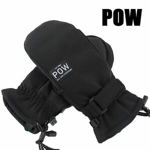 新品未使用 Ｌサイズ パウ スノーボードグローブ ミトン POW XG MITT GLOVE BLACK HIPOLA防水 ユニセックス SNOW BOARD スノボ 22-23 手袋